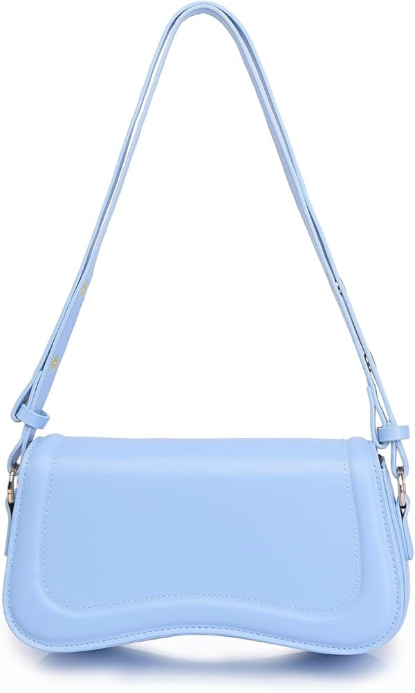 Shoulder Bag for women Clutch Purse Handbag PU Leather Tote Bag with 2 Removable Straps and Zippe... | Amazon (US)