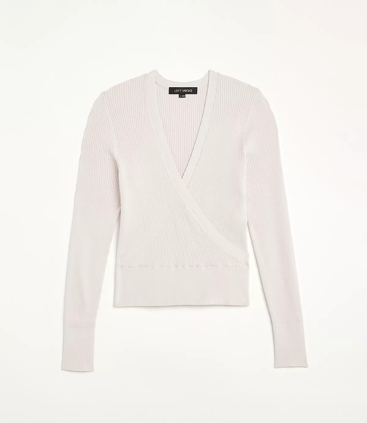 LOFT Versa Ribbed Wrap Sweater | LOFT