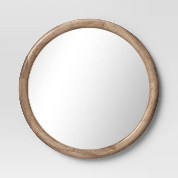 30&#34; Round Dome Wall Mirror Natural - Threshold&#8482; | Target