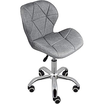 Charles Jacobs Office Swivel Computer Desk Chair with a Height Adjustable Chrome base and Wheels ... | Amazon (UK)