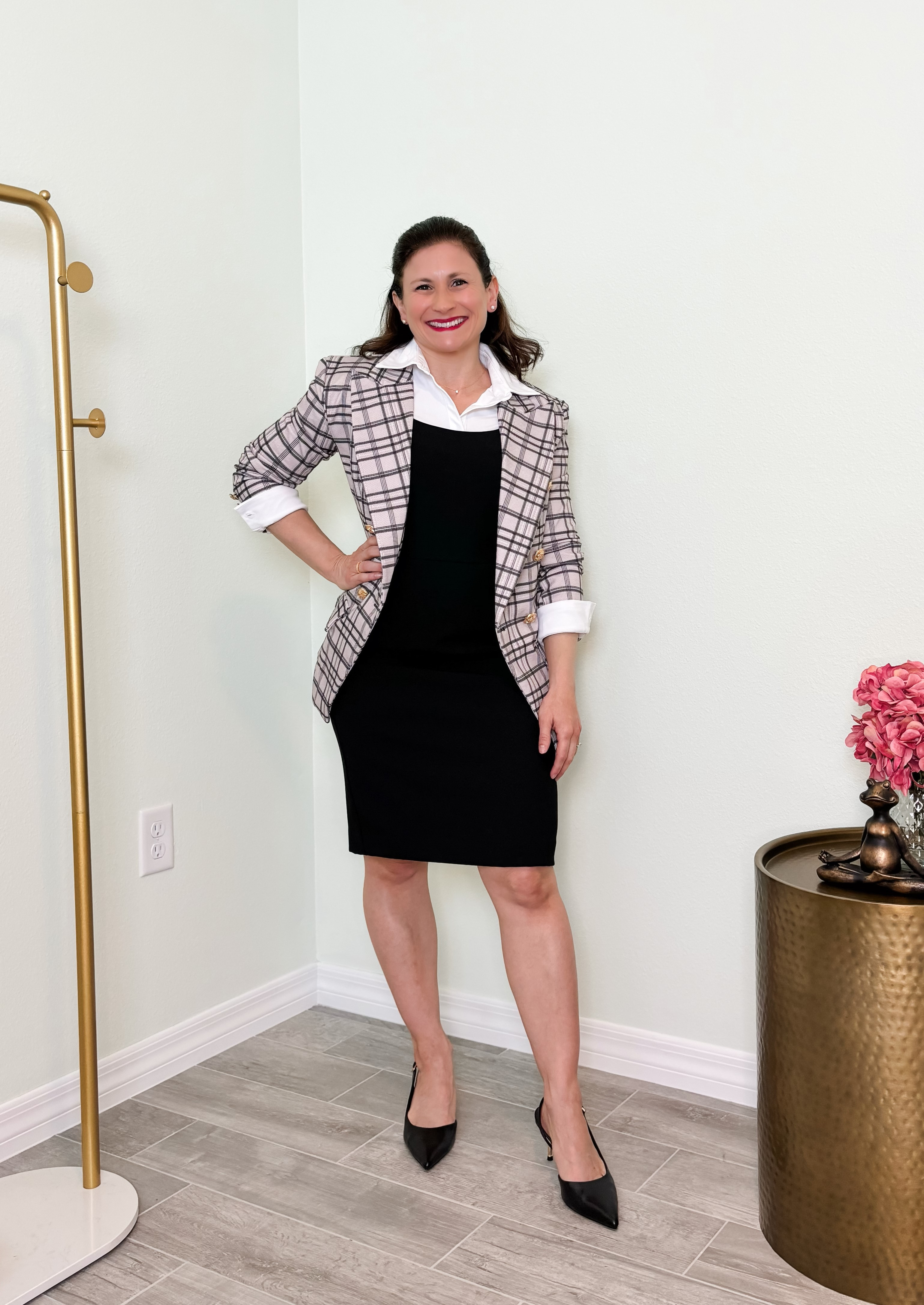 Amazing high-quality three-quarter sleeve collared button up shirt from Ameliora. This is a wonderful capsule wardrobe piece. The three-quarter sleeves are also perfect for petites wanting to look elongated because our arms don’t look as short with sleeves ending at or before the wrist. 

"The Diane is the perfect blend of comfort and convenience. Its relaxed fit provides all-day comfort, while the 3/4 sleeve length allows for effortless styling options. This versatile garment is also conveniently machine washable, making it as easy to maintain as it is to wear."

*** I have added additional capsule wardrobe tops from Ameliora

#LTKworkwear #LTKstyletip #LTKover40