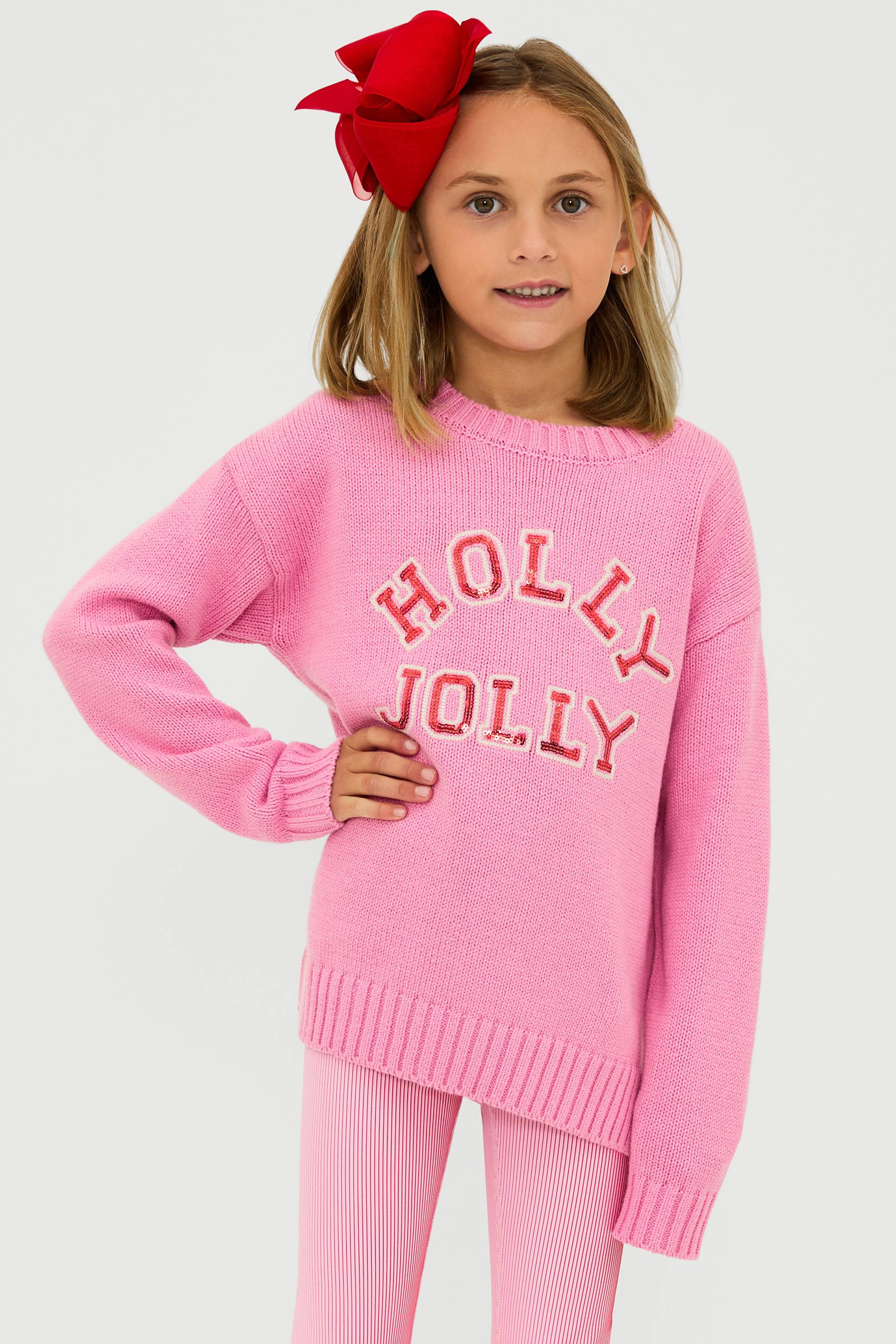LITTLE CALLIE SWEATER GUMDROP PINK | Beach Riot