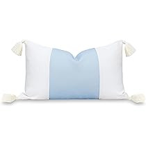 Hofdeco Premium Coastal Patio Indoor Outdoor Lumbar Pillow Cover Only, 12"x20" Water Repellent fo... | Amazon (US)