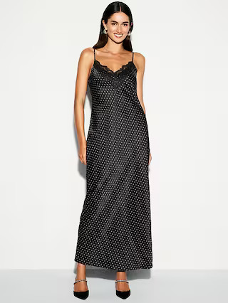 The Occasion by Old Navy V-Neck Satin Maxi Dress | Old Navy (US)