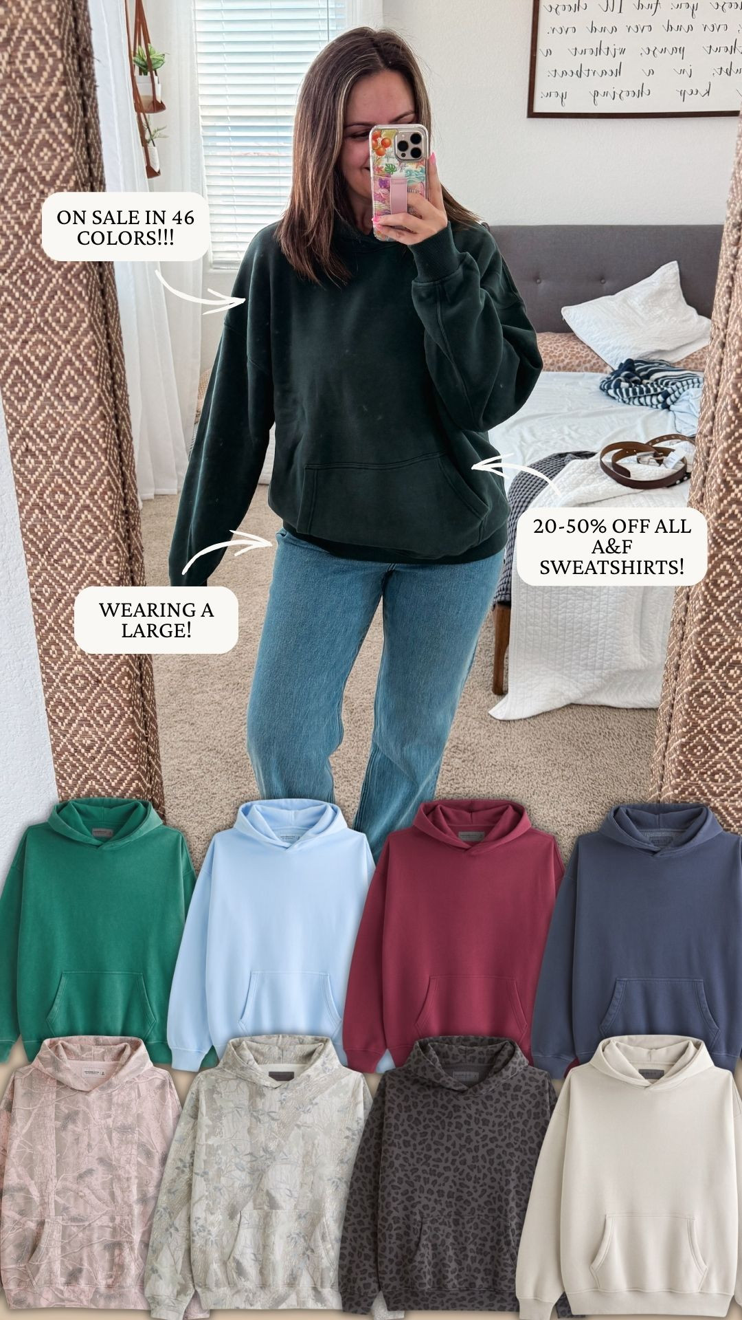 20-50% off all sweatshirts and sweatpants from Abercrombie right now!! I'm wearing a large in this sweatshirt!

Code: AFFLEECE for an extra 15% on anything!

sale alert, watchnow, abercrombie, a&f, finds under 100, new arrivals, casual outfit, loungewear, seasonal, fall outfit, courtney hamilton 

 

#LTKSeasonal #LTKFindsUnder100 #LTKSaleAlert