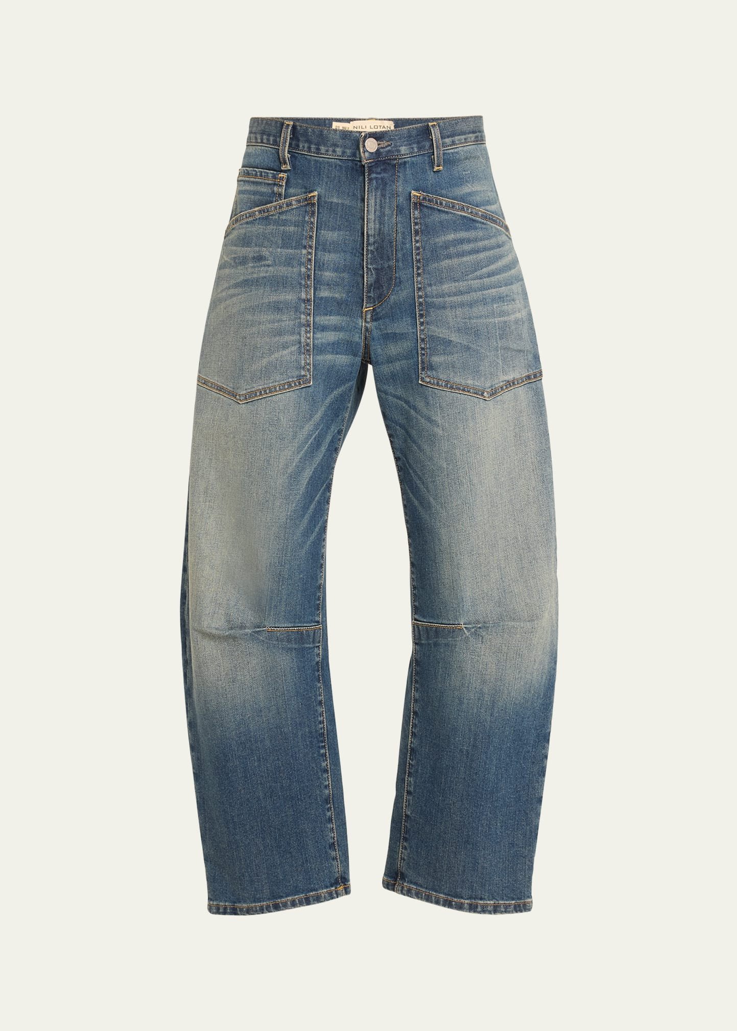 Nili Lotan Shon Cropped Jeans | Bergdorf Goodman