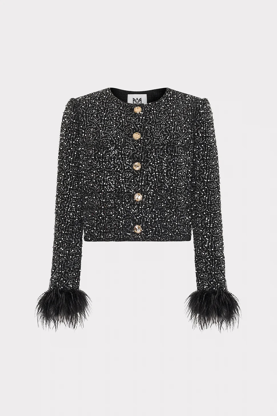 Aya Beaded Tweed Jacket | MILLY