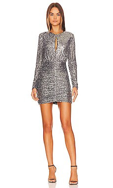 Bardot Onyx Mini Sequin Dress in Gunmetal from Revolve.com | Revolve Clothing (Global)