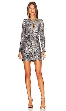 Bardot Onyx Mini Sequin Dress in Gunmetal from Revolve.com | Revolve Clothing (Global)