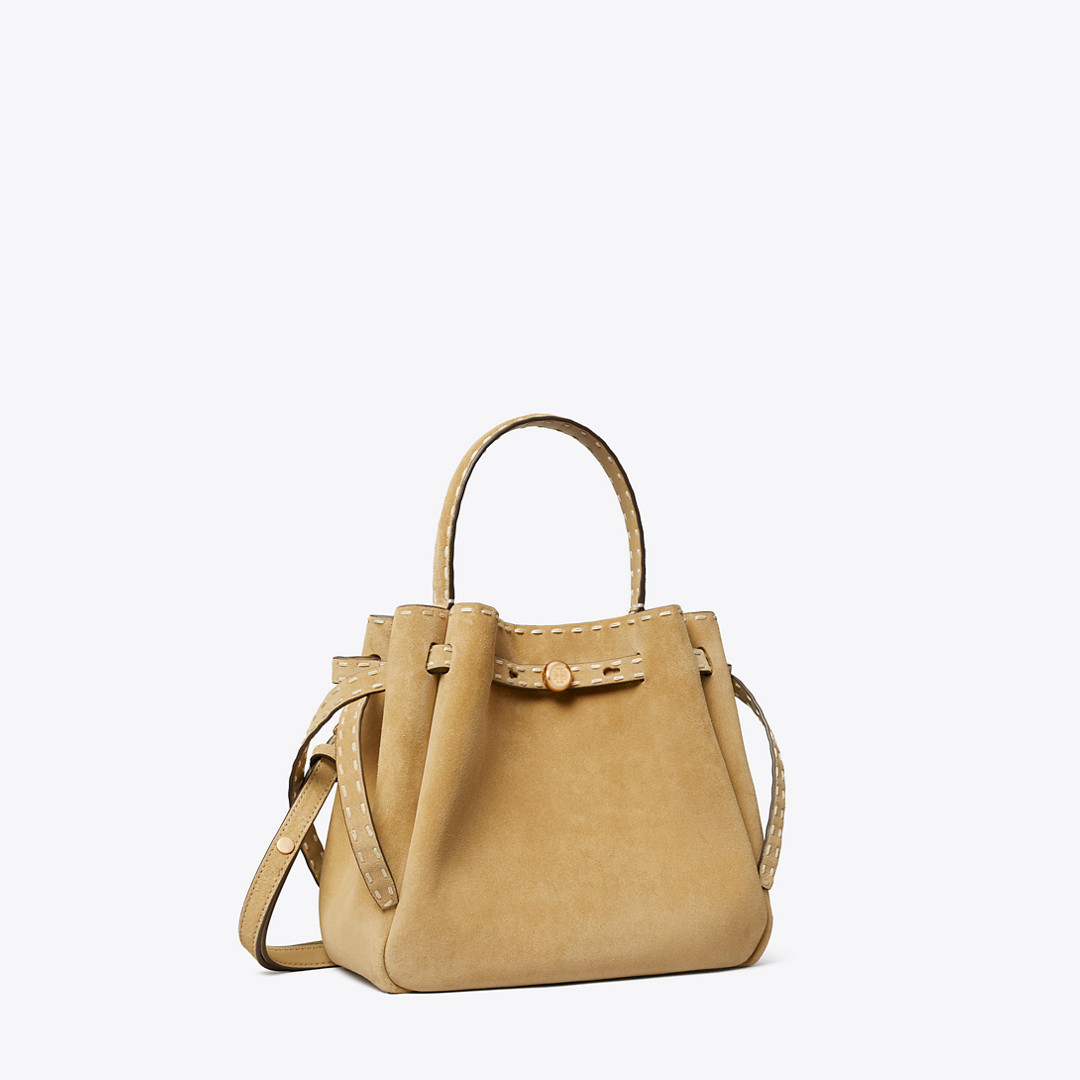 Tory Burch Romy Suede Pick Stitch Bucket Bag | Tory Burch (US)