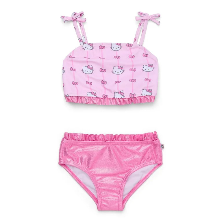 Character Toddler Girl Shimmer Tankini Swimsuit, 2-Piece, Sizes 12M - 5T | Walmart (US)