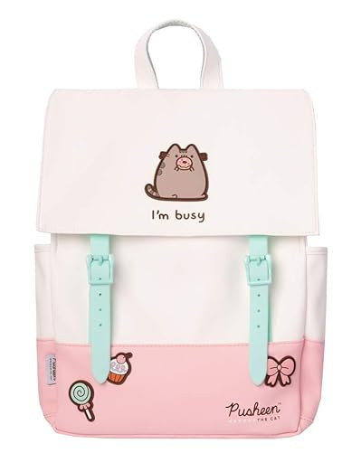 Official Pusheen Backpack, Kawaii Backpack - Bookbag, Travel Laptop Backpack, Girls Bag, Pusheen ... | Amazon (US)