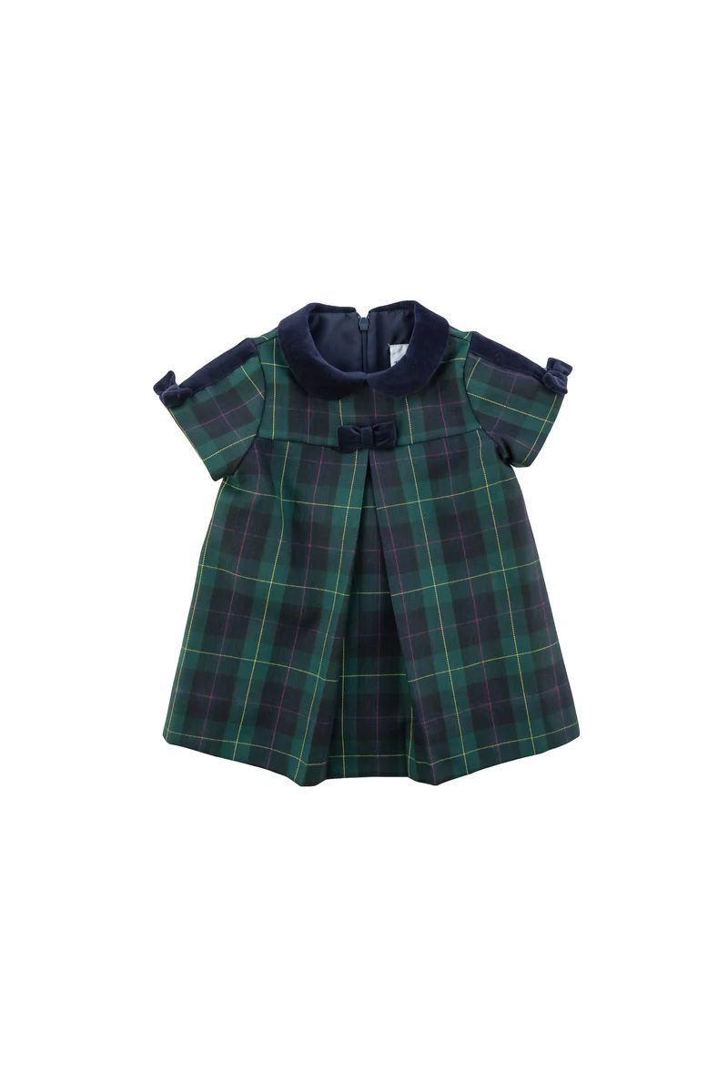Plaid Dress With Pleat And Bows | Florence Eiseman