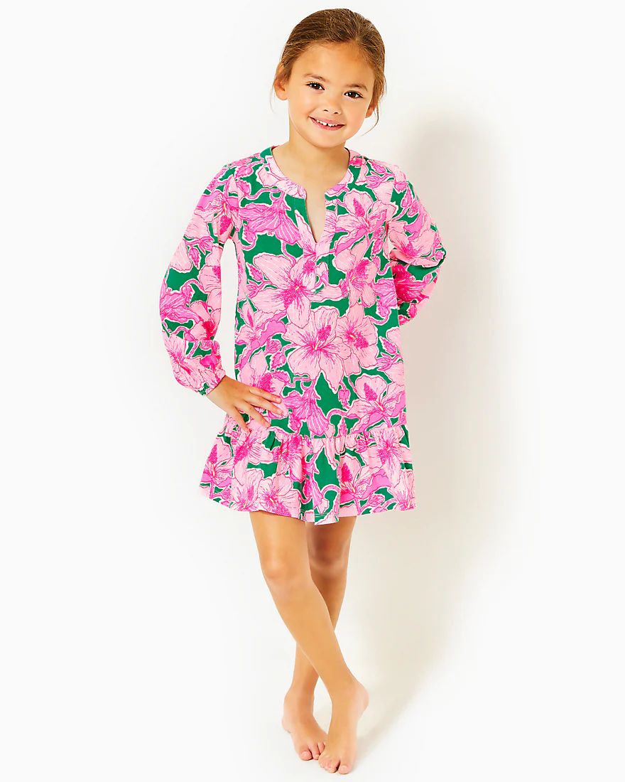 Girls Mini Alyssa Dress | Splash of Pink - A Lilly Pulitzer Store