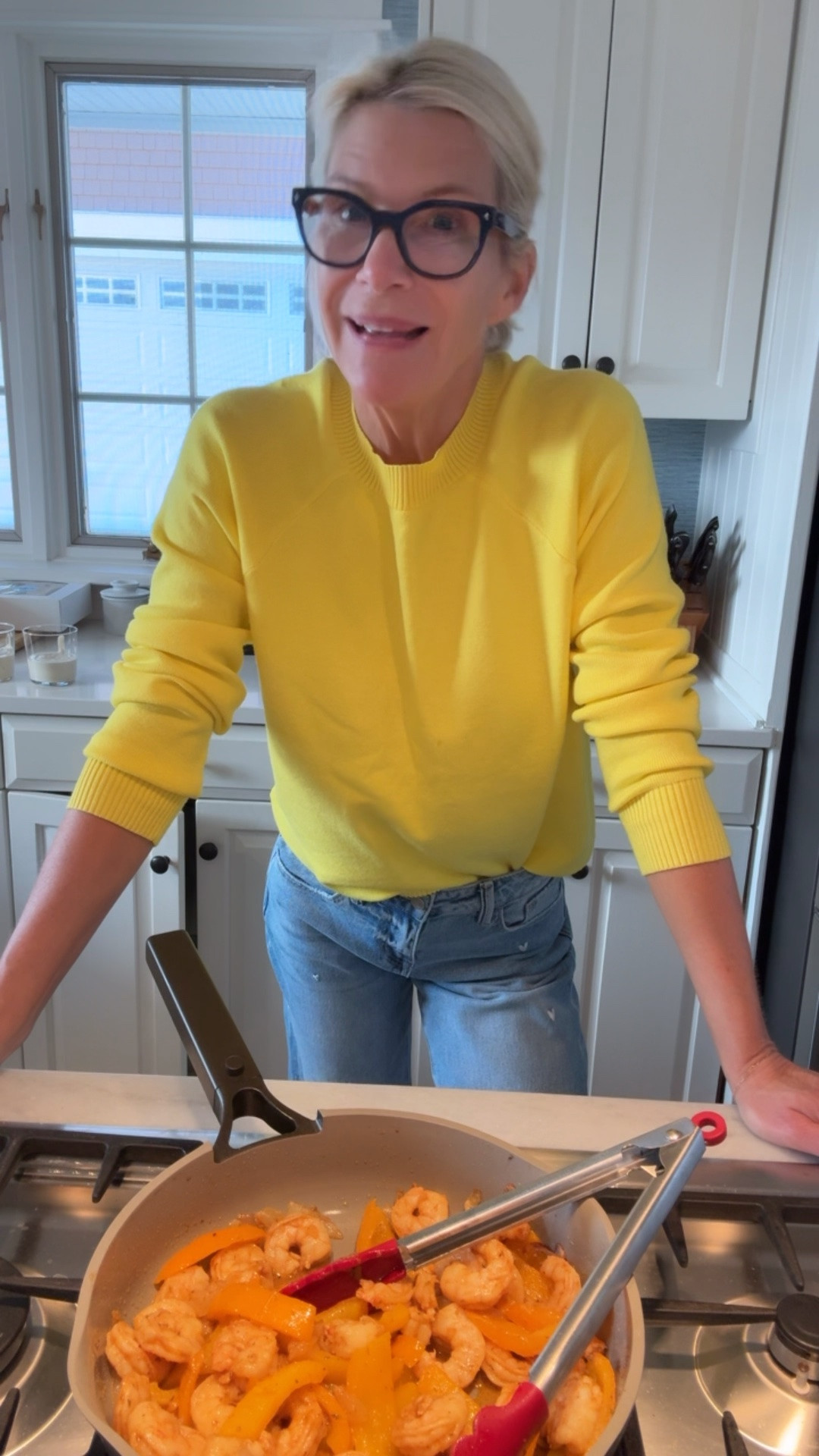 Happy cinco de mayo!!  Always wearing yellow or orange on this day while eating guac and chops and shrimp fajitas!  Check out my insta stories for the recipe. Oh! And butterfinger yogurt parfaits 😂

#LTKootd #LTKfoodie #LTKOver40