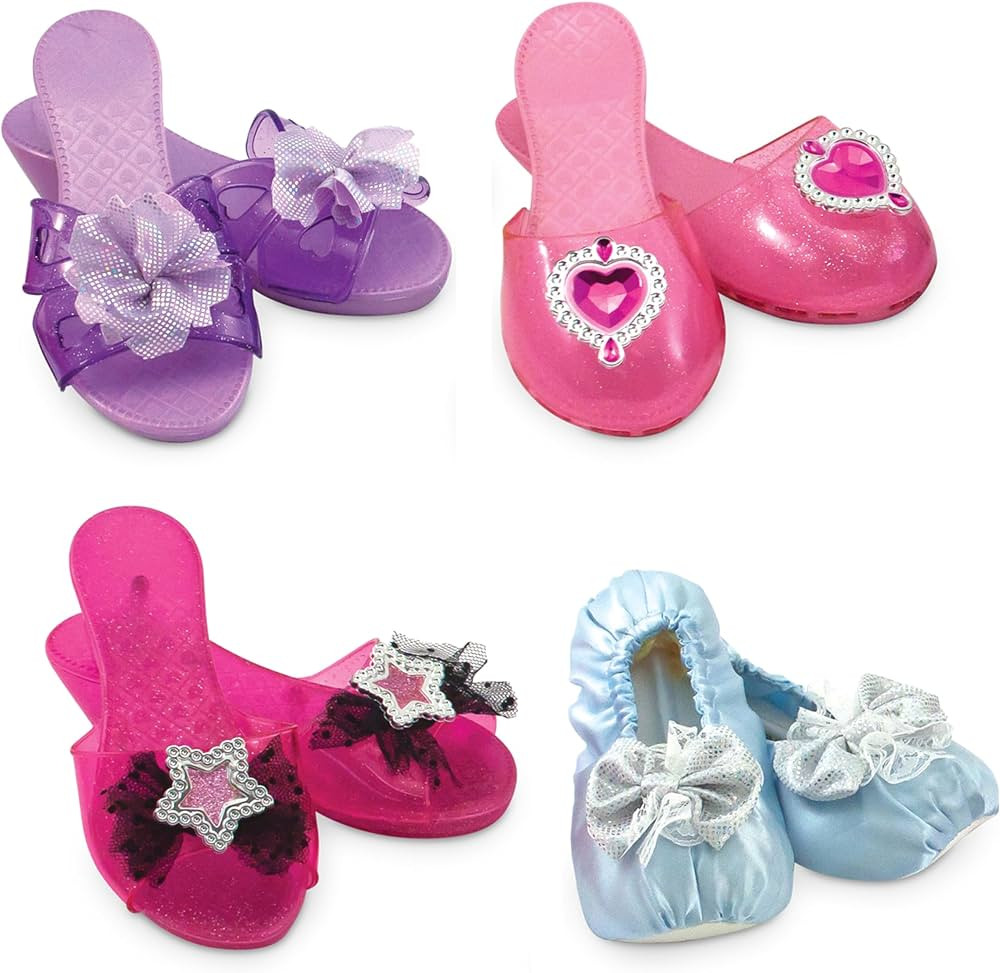 Melissa & Doug Role Play Collection, Step in Style! (Set of 4 Pairs, Frustration-Free Packaging),... | Amazon (US)