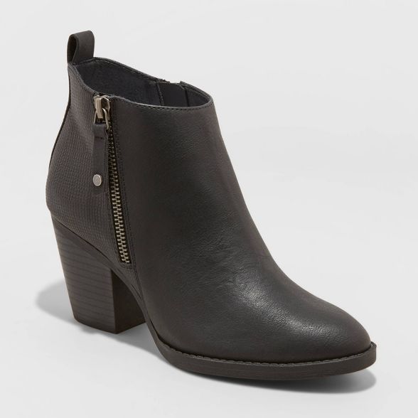 Women's Jameson Double Zip Western Bootie - Universal Thread™ | Target