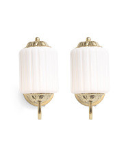 2pk 10.5x5.5x11 Vintage Glass Rechargeable Wall Sconces | Furniture & Lighting | Marshalls | Marshalls