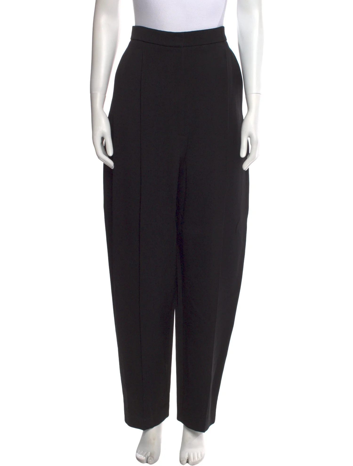 Khaite Straight Leg Pants w/ Tags - 16.5" Rise, Black Pants, Clothing - KHAIT87998 | The RealReal | The RealReal