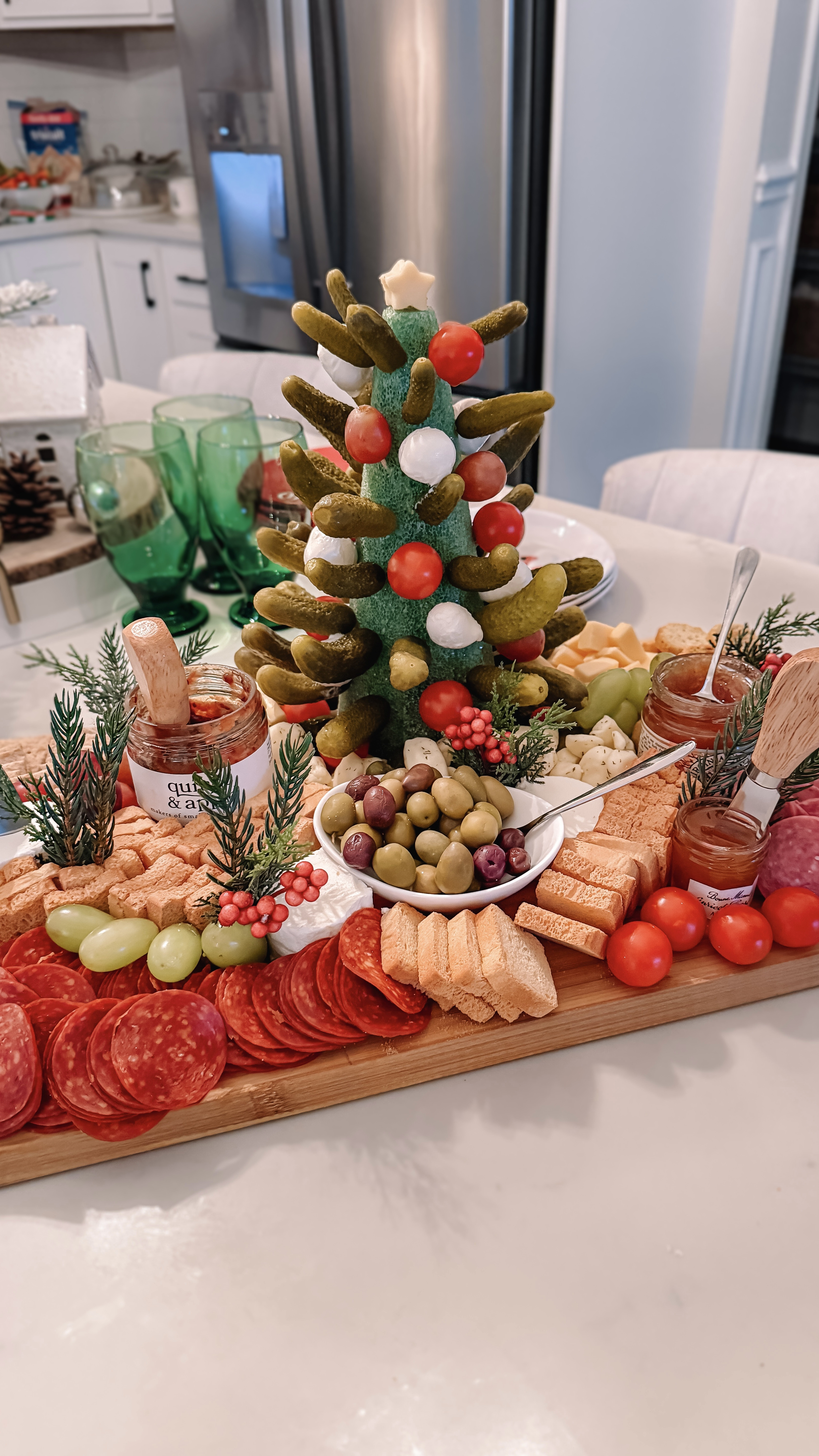 Charcu-tree. 🎄🧀  Charcuchmas Tree? 🎄 Any way you spin it this was a simple way to add a festive element to our appetizers. Save for later!

#LTKHoliday #LTKfoodie #LTKSeasonal