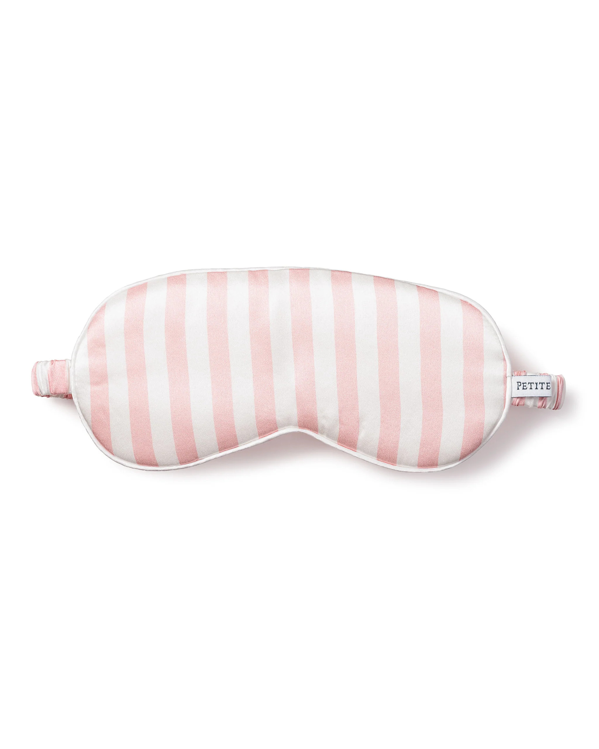 Women's Silk Sleep Mask in Pink Stripe | Petite Plume