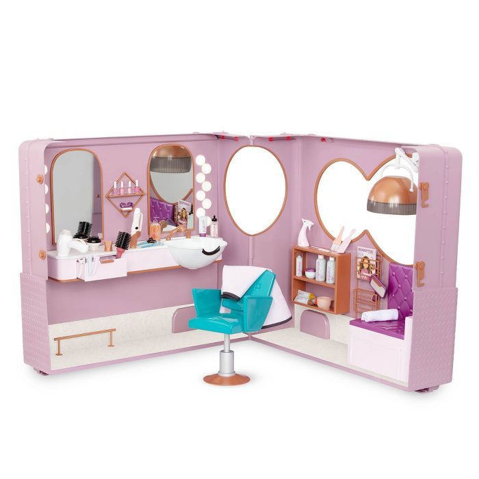 Our Generation Hair Salon on Wheels Accessory Playset for 18" Dolls | Target