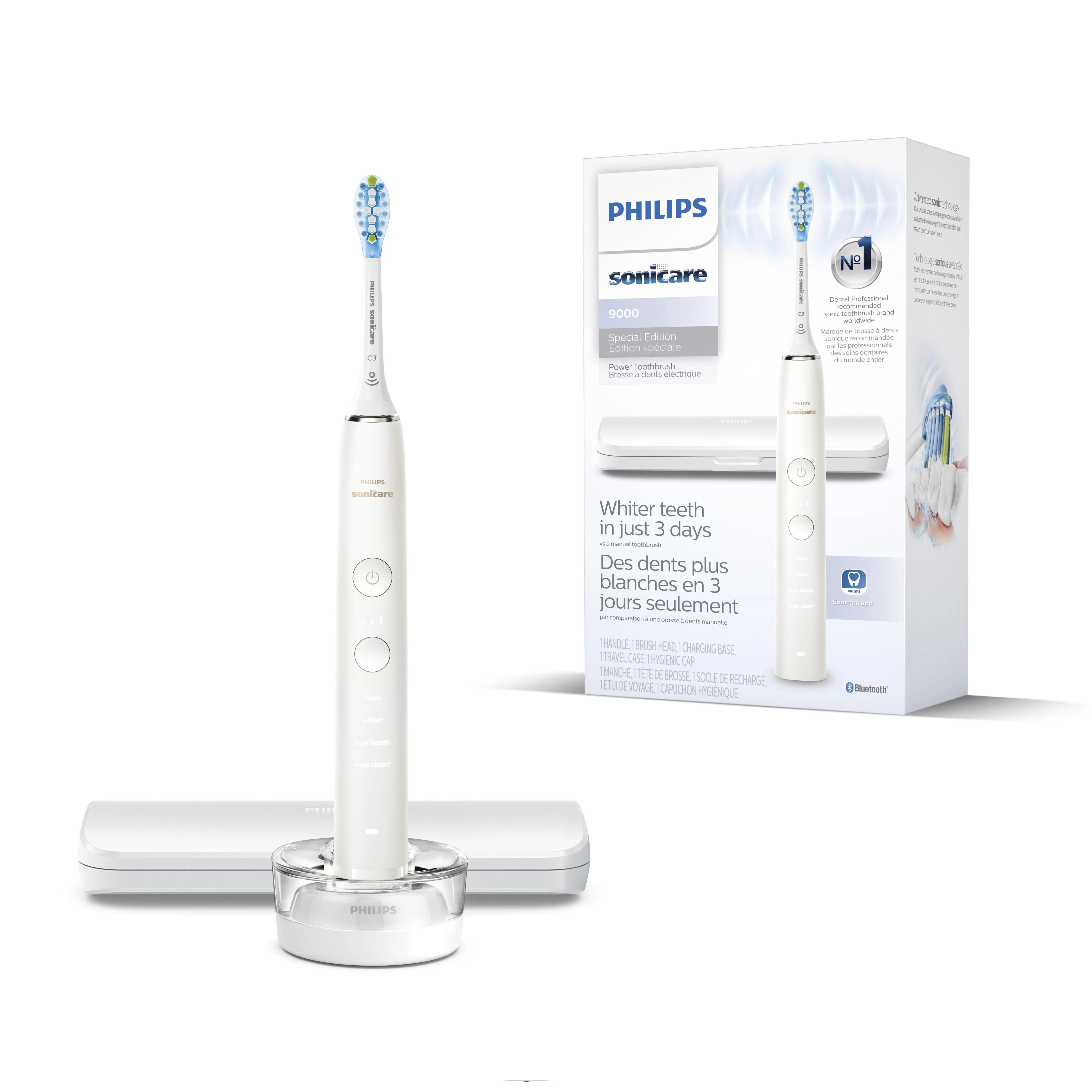 Philips Sonicare DiamondClean 9000 Special Edition Adult Rechargeable Toothbrush, White HX9911/93 | Walmart (US)