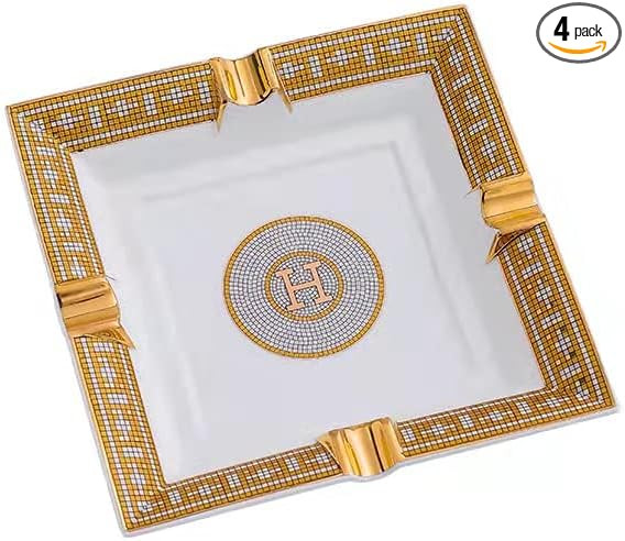 Cigar Ashtray for Indoor or Outdoor Use, Desktop Smoking Ash Tray for Home Office Decoration | Amazon (US)