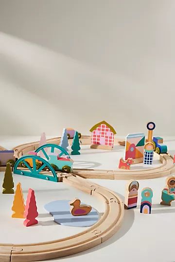 Village Train Play Set | Anthropologie (US)