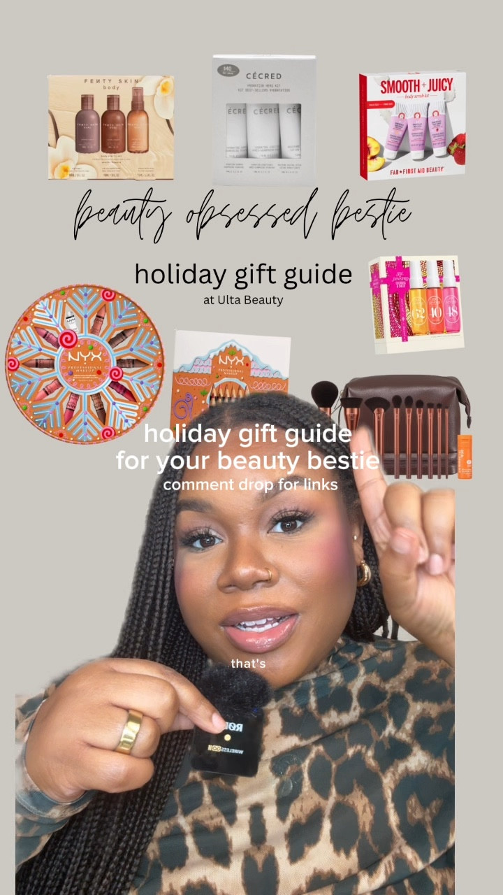 Gifts for your beauty-loving bestie🎄

Because your beauty bestie deserves more than another mug...every single gift set is available at @UltaBeauty. They have the cutest gift sets for everyone on your holiday shopping list. There’s a perfect mix of affordable & bougie; they’ll think you spent way more than you did. Comment ‘drop’ for links and you know I got you! ✨ 

Ulta holiday gift guide, ulta holiday gift sets 2025, what to gift your bestie , beauty lover holiday gift guide, easy holiday gifting ideas, affordable gift guides ulta 

#beautymavenraven #ubcollective #ultabeautypartner

#LTKPlusSize #LTKGiftGuide #LTKFindsUnder50