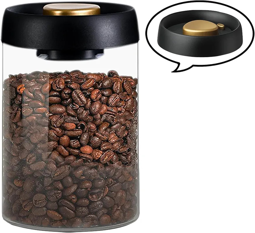 Gute Borosilicate Glass Kitchen Storage Jars, Coffee Canisters with Airtight Lid Seal, Food Stora... | Amazon (US)