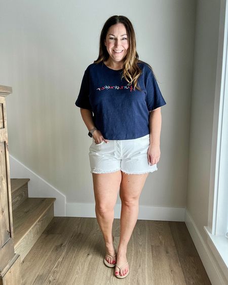 Casual Summer Outfit with firecracker tee 

Fit Tips: Tee tts, L but it’s on the cropped side // Shorts size up if in-between, 14 

Summer  summer fashion  summer outfit  midsize  casual outfit  Memorial Day  Americana Outfit  Memorial Day weekend  the recruiter mom  

#LTKmidsize #LTKstyletip

#LTKSeasonal #LTKMidsize #LTKSaleAlert
