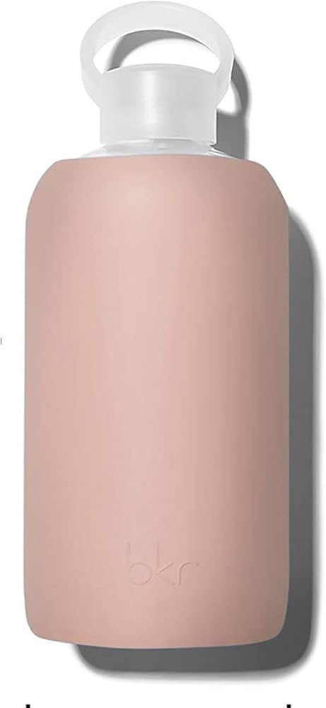 bkr Big Smooth Teddy - 32oz - Glass Water Bottle - Opaque Blushed Light Chocolate Milk - Dishwash... | Amazon (US)