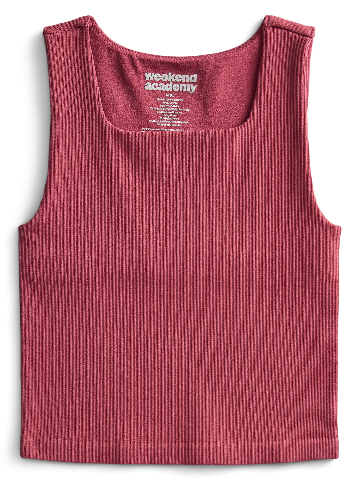 Weekend Academy Girls Seamless Tank Top, Sizes 4-18 | Walmart (US)