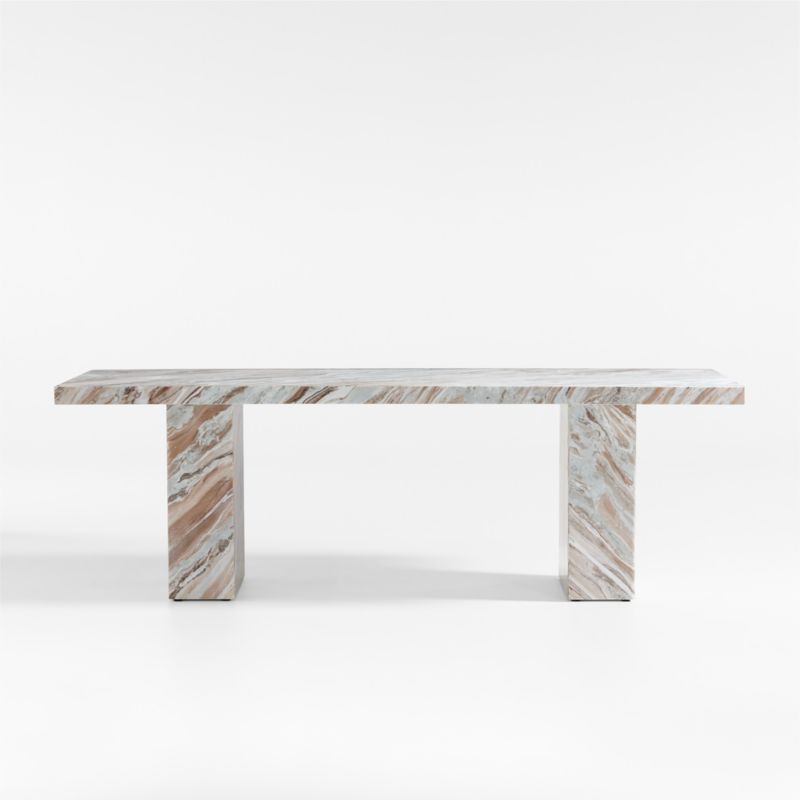 Gustav 92" Marble Dining Table | Crate & Barrel | Crate & Barrel