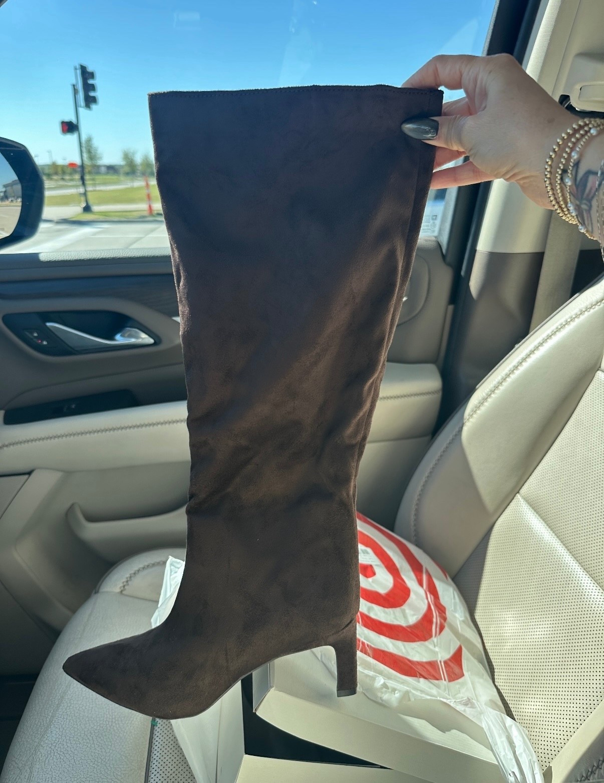 I was able to score the last pair of these espresso brown boots from Target in my size!! I love the color and the suede! Cannot wait to style them with many fall outfits. Linked⬆️

#Itkfinds #Itkwatchnow
#Itkcreator #target #targetfinds #boots #fallboots #suede #suedeboots #fall

#LTKShoeCrush #LTKFindsUnder100 #LTKStyleTip