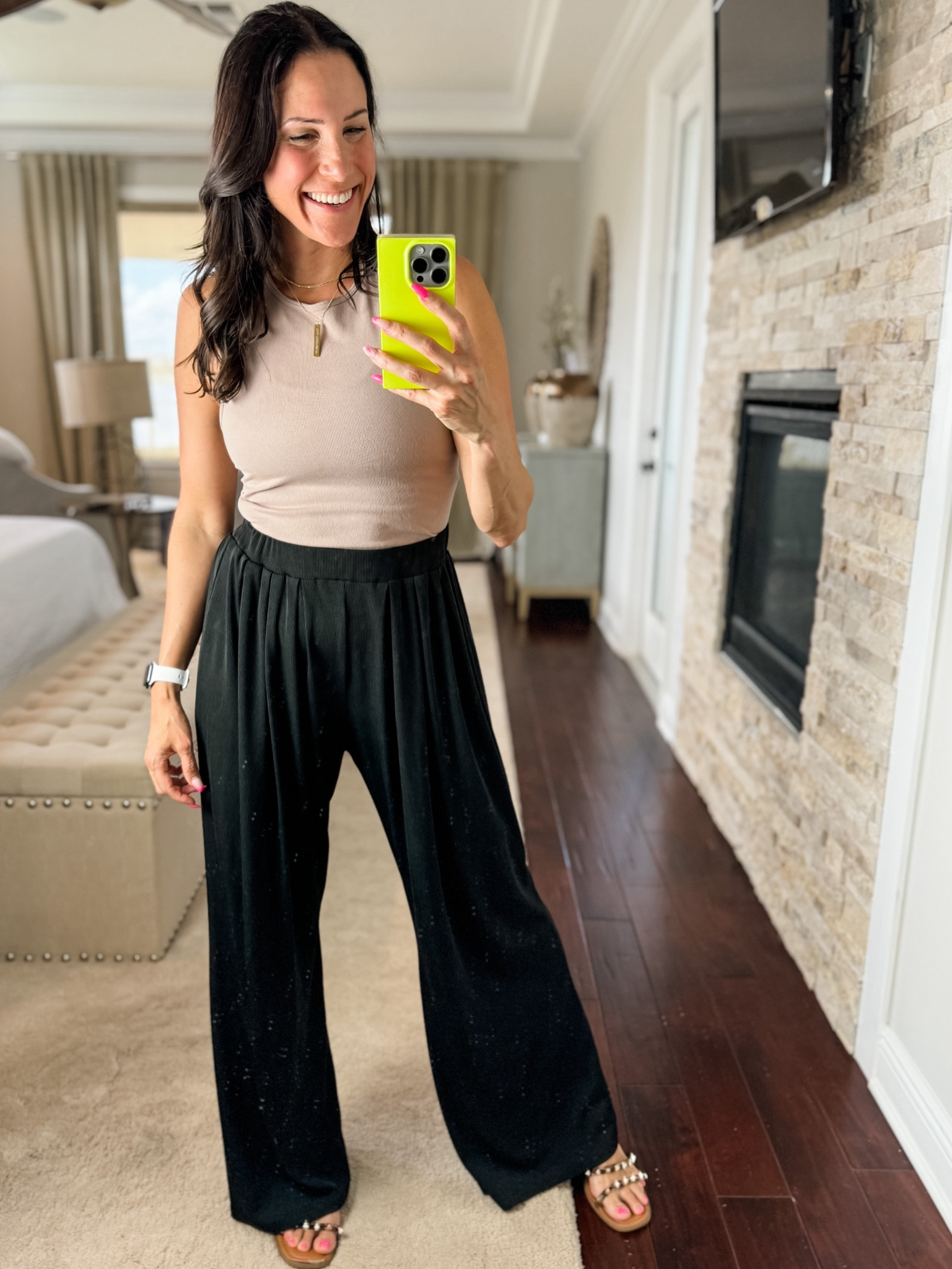 the best part about these pants is you can dress them up or down so easily…true to size medium in top and bottom. Shoes size 8.5 (they run a half size big at least for me.) oh and the shoes were less than $10 last time I checked 🫶🏼

#LTKSeasonal #LTKStyleTip #LTKShoeCrush