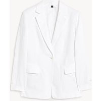 Autograph Womens Pure Irish Linen Blazer - 20 - Soft White, Soft White | Marks & Spencer (UK)