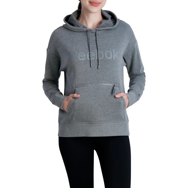 Reebok Women's Super Soft Cropped Gravity Hoodie with Zipper Pocket | Walmart (US)