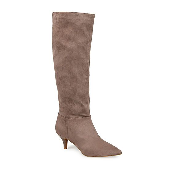 Journee Collection Womens Vellia Wide Calf Kitten Heel Over the Knee Boots | JCPenney