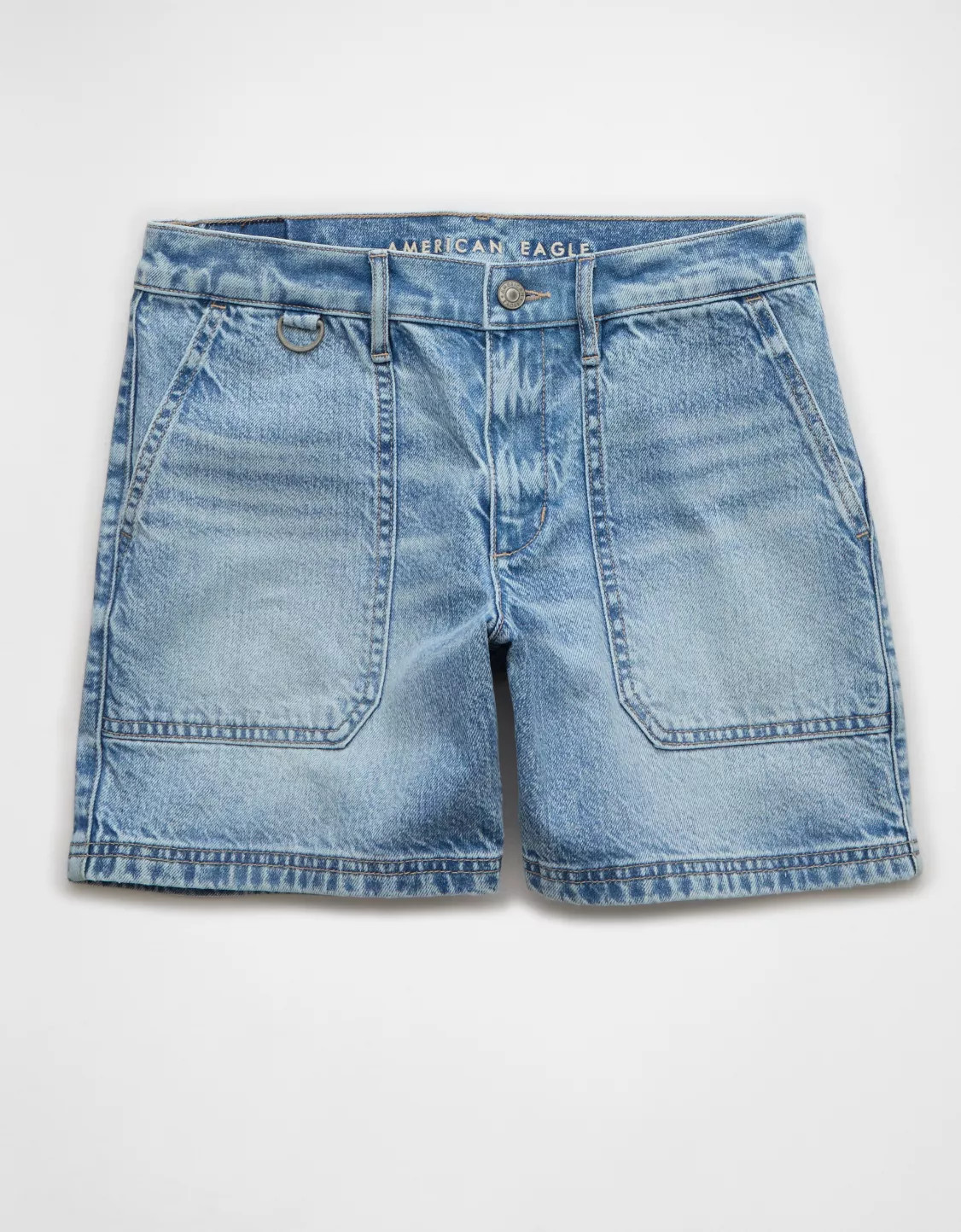 AE 6" Strigid Super High-Waisted Relaxed Denim Short | American Eagle Outfitters (US & CA)