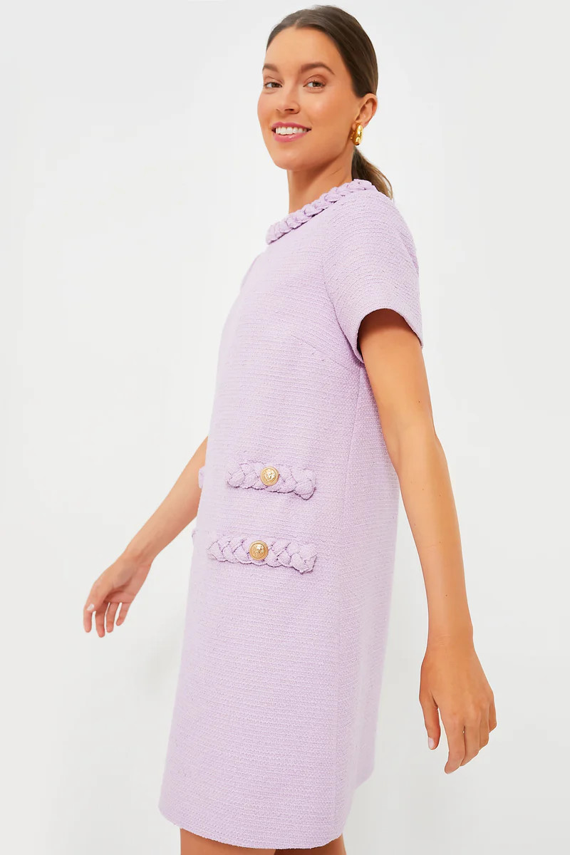 Lilac Tweed Jackie Dress | Tuckernuck (US)
