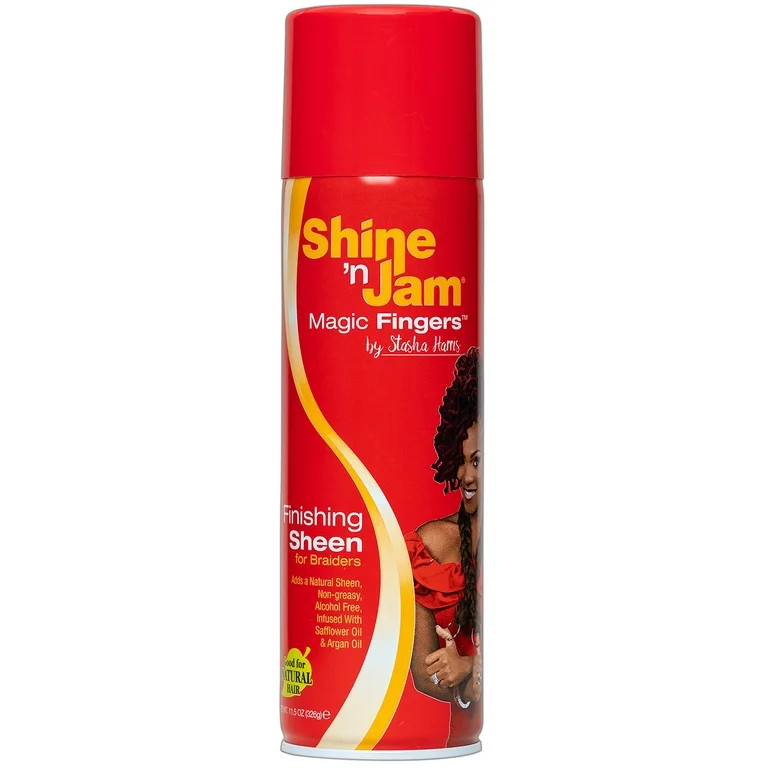 Shine 'n Jam® Magic Fingers® Unisex Finishing Sheen for Braiders, Moisturizing, 11.5oz, Hair Sp... | Walmart (US)