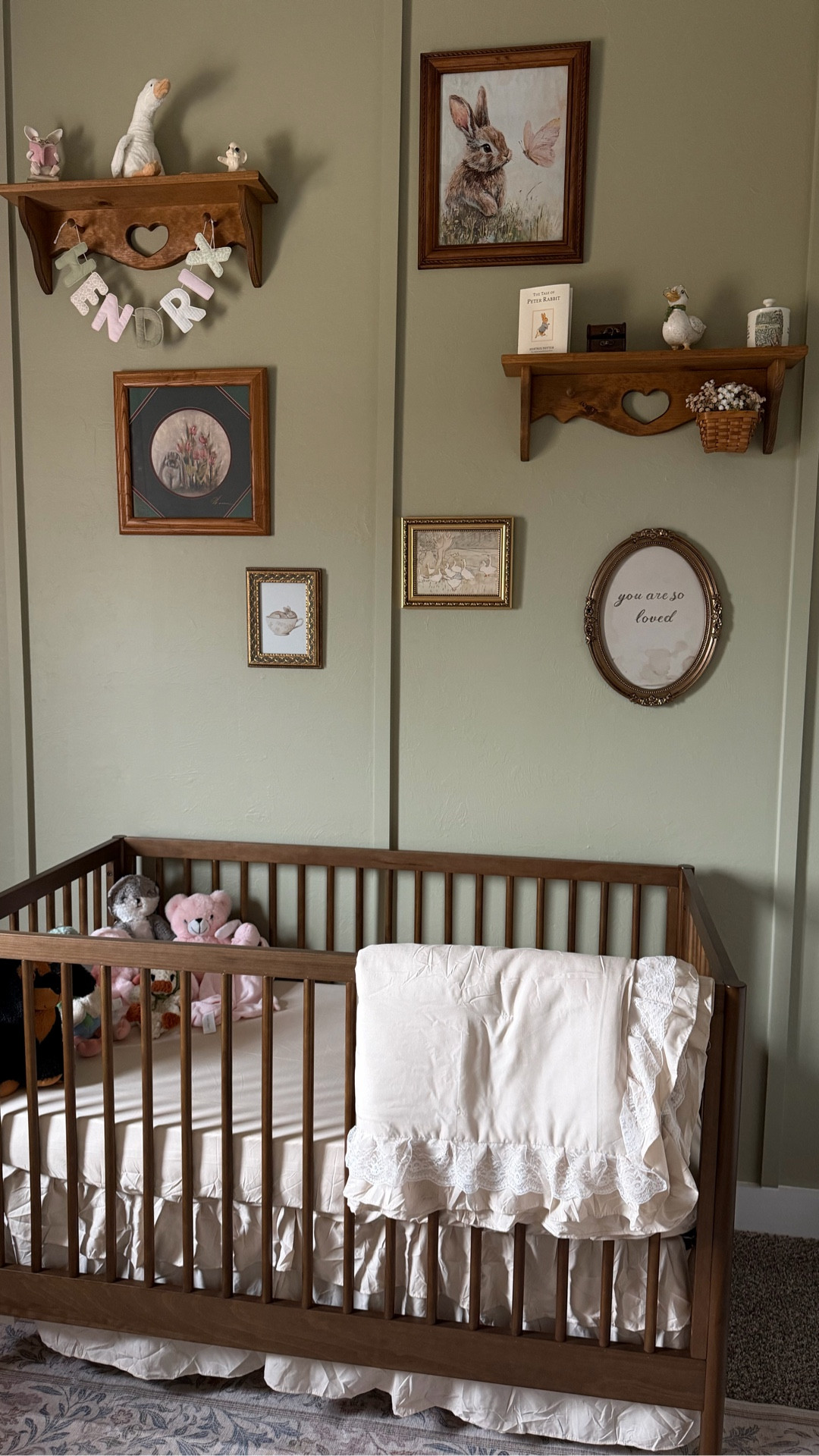 Cutest cottage core baby girl nursery 🤍 
#cottagecore #vintage #antique #nursery

#LTKBaby #LTKKids