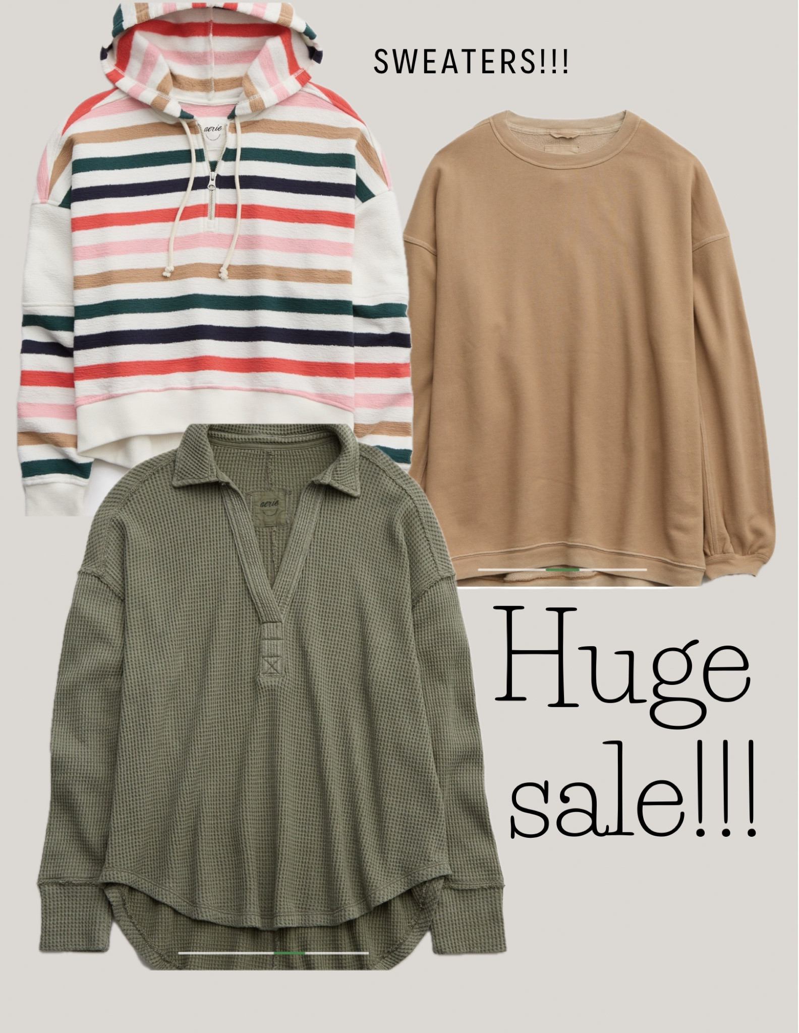 Aerie SALE‼️
 So many sweaters 🙋‍♀️

#LTKsalealert #LTKstyletip #LTKfamily