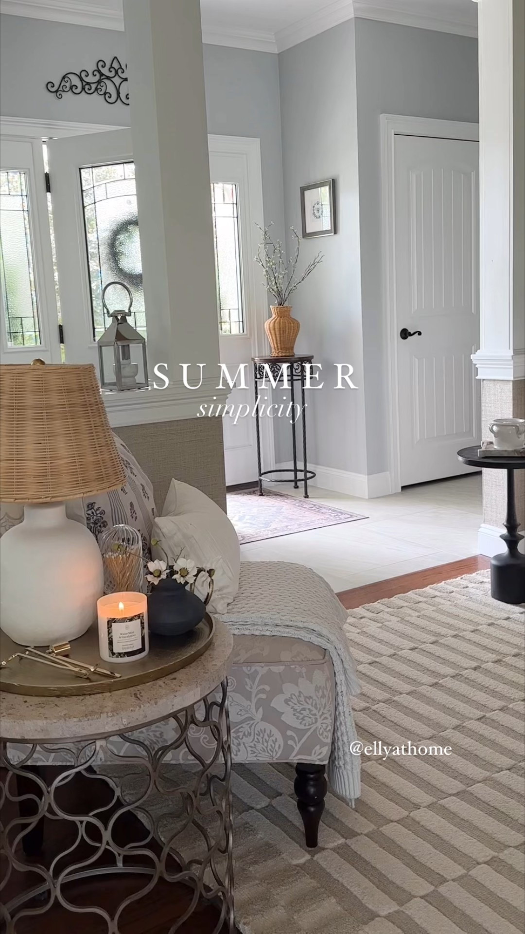 Entryway summer styling! Shop home decor accessories, table lamp, candles, neutral area rug, throw pillows, blankets, mirrors and more! Amazon, Target, Wayfair, Walmart, Pottery Barn. Free shipping. Sales. 

#LTKFindsUnder50 #LTKHome #LTKSaleAlert
