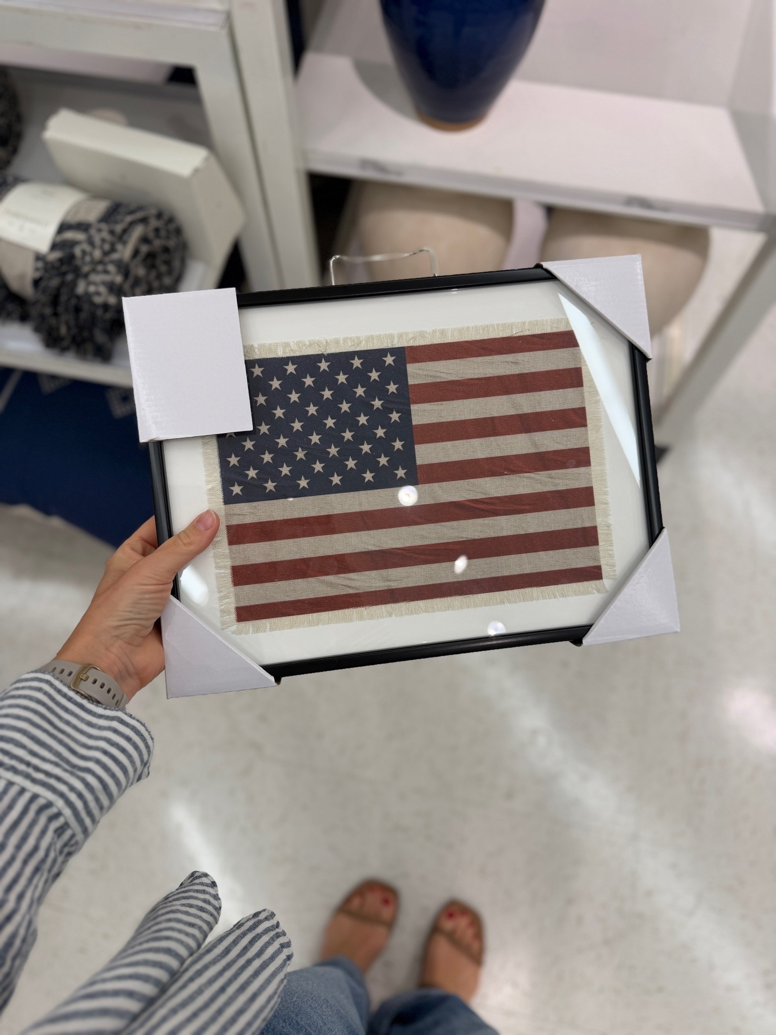 $20 framed flag art! Americana summer decor

#LTKHome