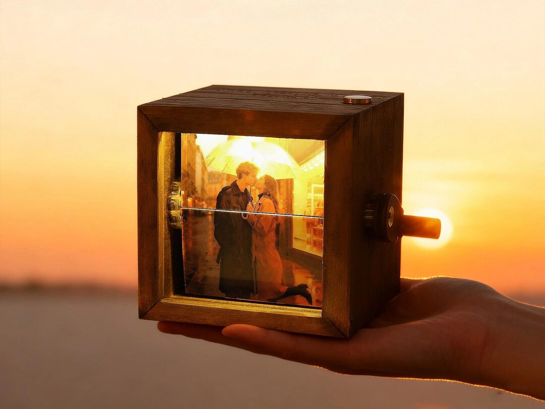 Personalized Photo Flipbook Animation Box,custom Wooden Photo Book With Light,custom Crank Photob... | Etsy (US)