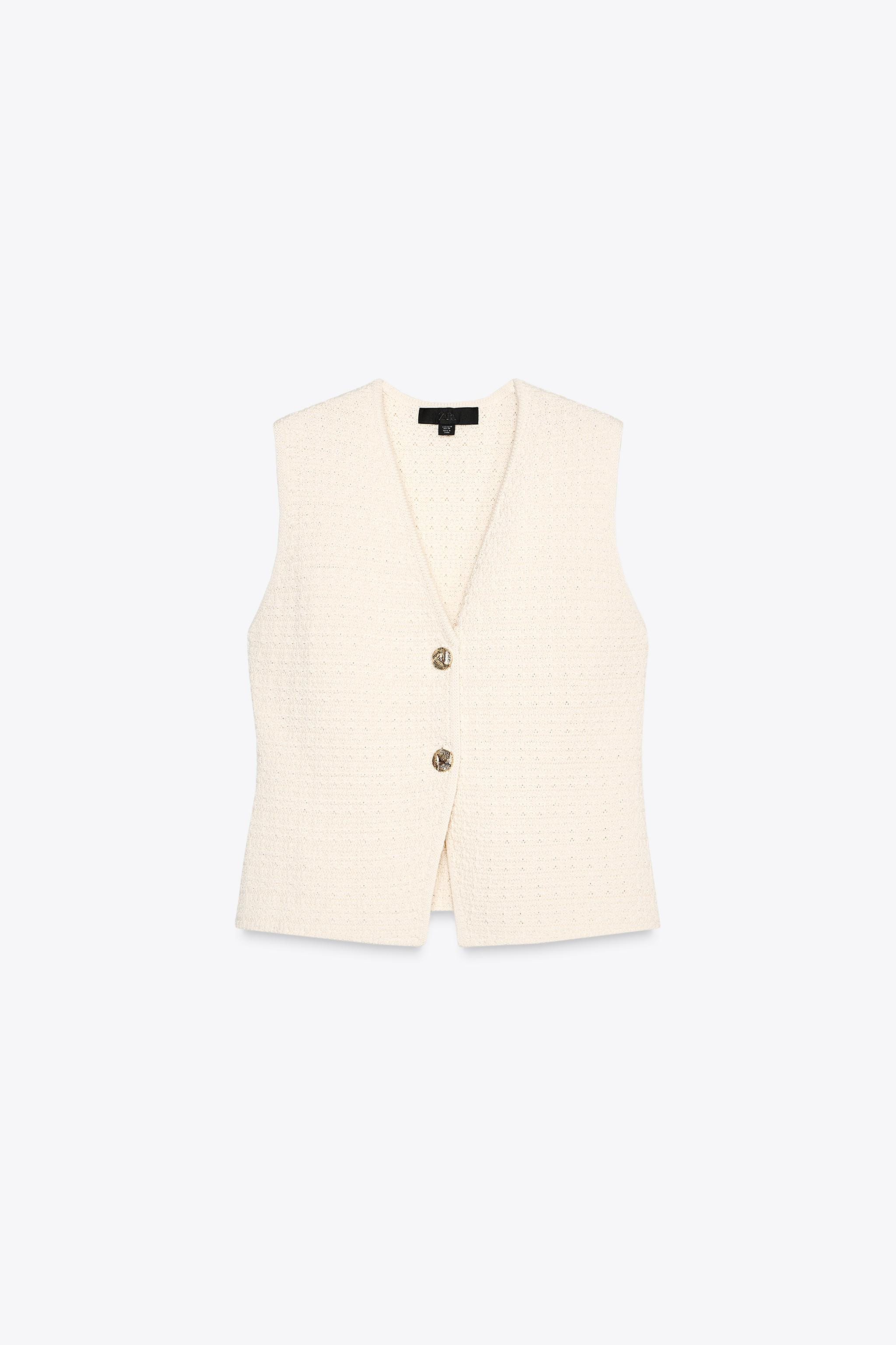 TEXTURED KNIT VEST | Zara US