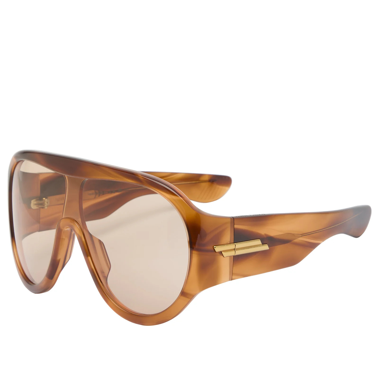 Bottega Veneta Eyewear Bottega Veneta BV1345S Sunglasses in Havana/Brown | END. Clothing